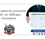 Base de datos de currículums en EE. UU. 2026 para reclutadores
